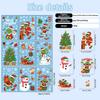 Grinch Christmas Static Cling Snowflake Stickers Set For Holiday Decor With Pvc Material