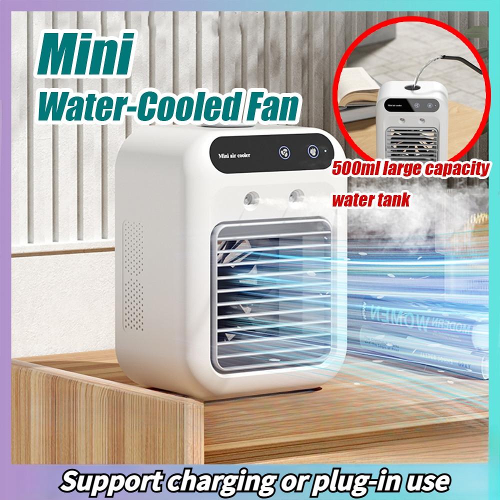 Mini Water-cooled Fan USB Charging Version Portable Fan Air Cooler Household Desktop Humidifying Air Conditioning Fan