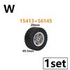 1Pcs Technical Tire & Wheel Hub Building Blocks Compatible with MOC Car Truck Parts