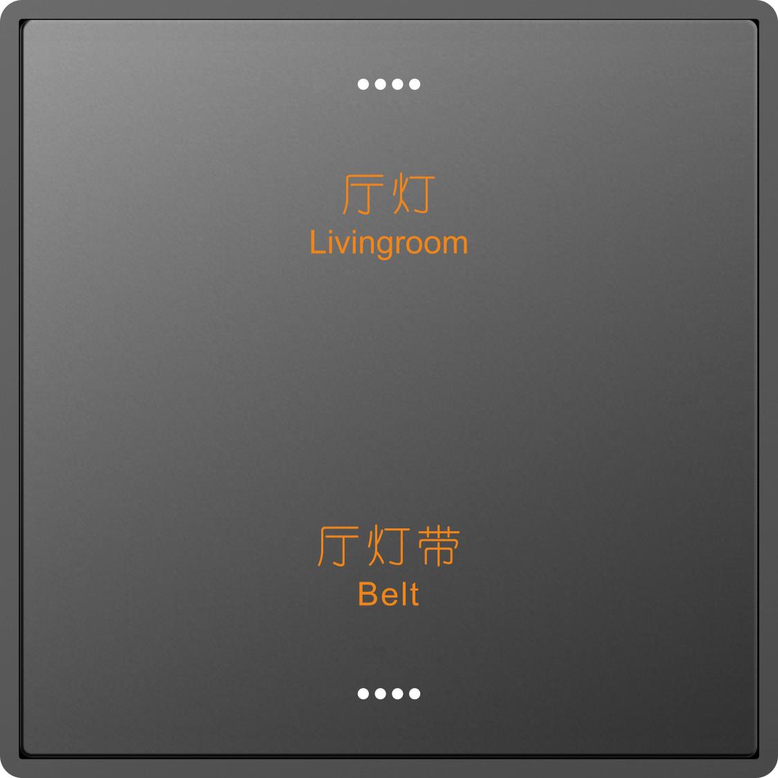 Zigbee 3.0 Customizable Wireless Control Scene Wall Switch Zigbee Scene Controller 92mm*92mm&CN Standard серый