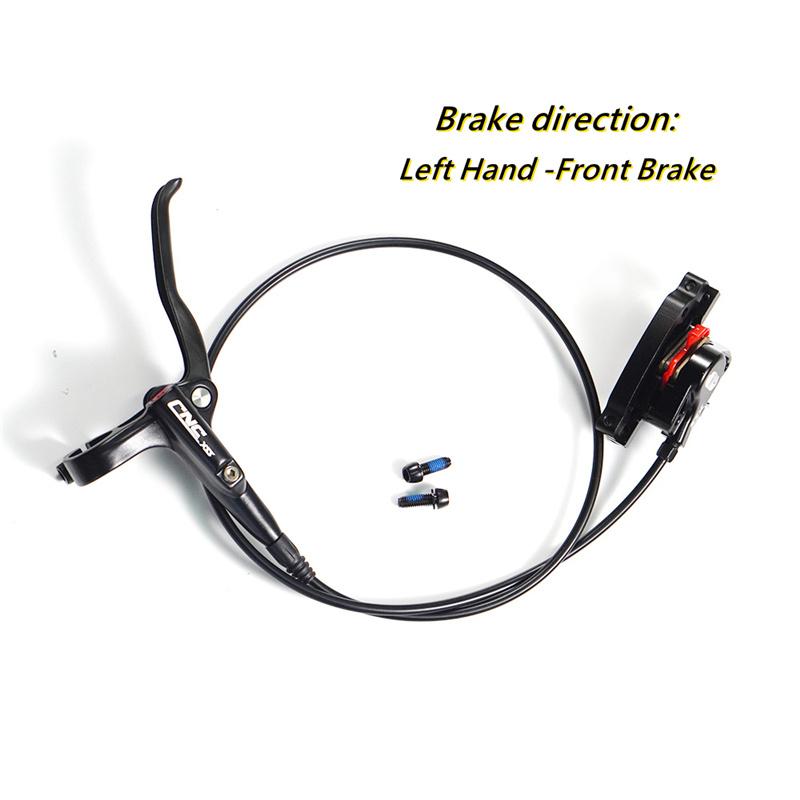 CNC XXS Bike Hydraulic Disc Brake, Mountain Bicycle Oil Pressure Caliper & Levers, Hose Length 750mm MTB Left Hand Front Brake