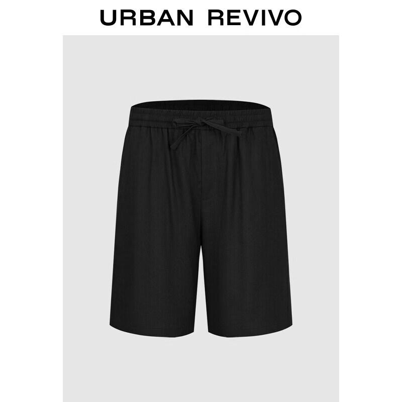 UR2026 Men s Linen Blend Straight Shorts 34