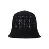 VARZAR VA Plate Crochet Bucket Hat Black