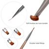 14 PCS Nail Design Painting Brush Set Nail Art Brushes Acrylic Nailbrush Double-ended Nails Art Brushes Extension Gel Builder Nails Gel Brush Dotting