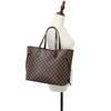 (Coffee) Women Checkered Tote Shoulder Bag Purse PU Leather Handbag Bag With Inner Pouch