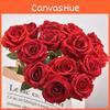 Single Big Velvet Rose Simulation Flower For Photography Props And Decor Home
