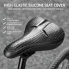 Bike Seat Pad Cover for Regular Use, Cushioned Saddles Layer with Center Channel, Grip Texture, and PU Shell for Daily Use