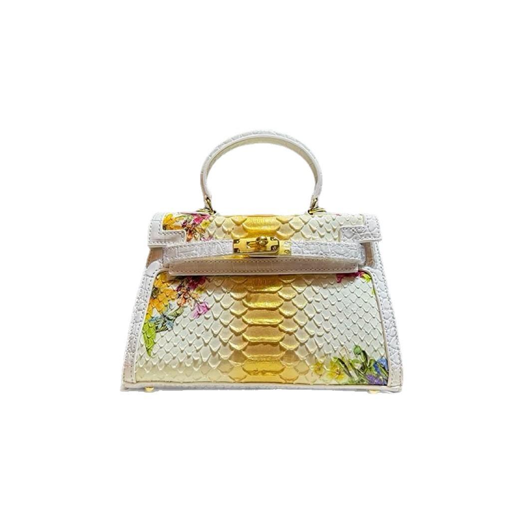 Новая сумка с узором под питона, кожаная сумка кроссбоди, женская сумка на одно плечо