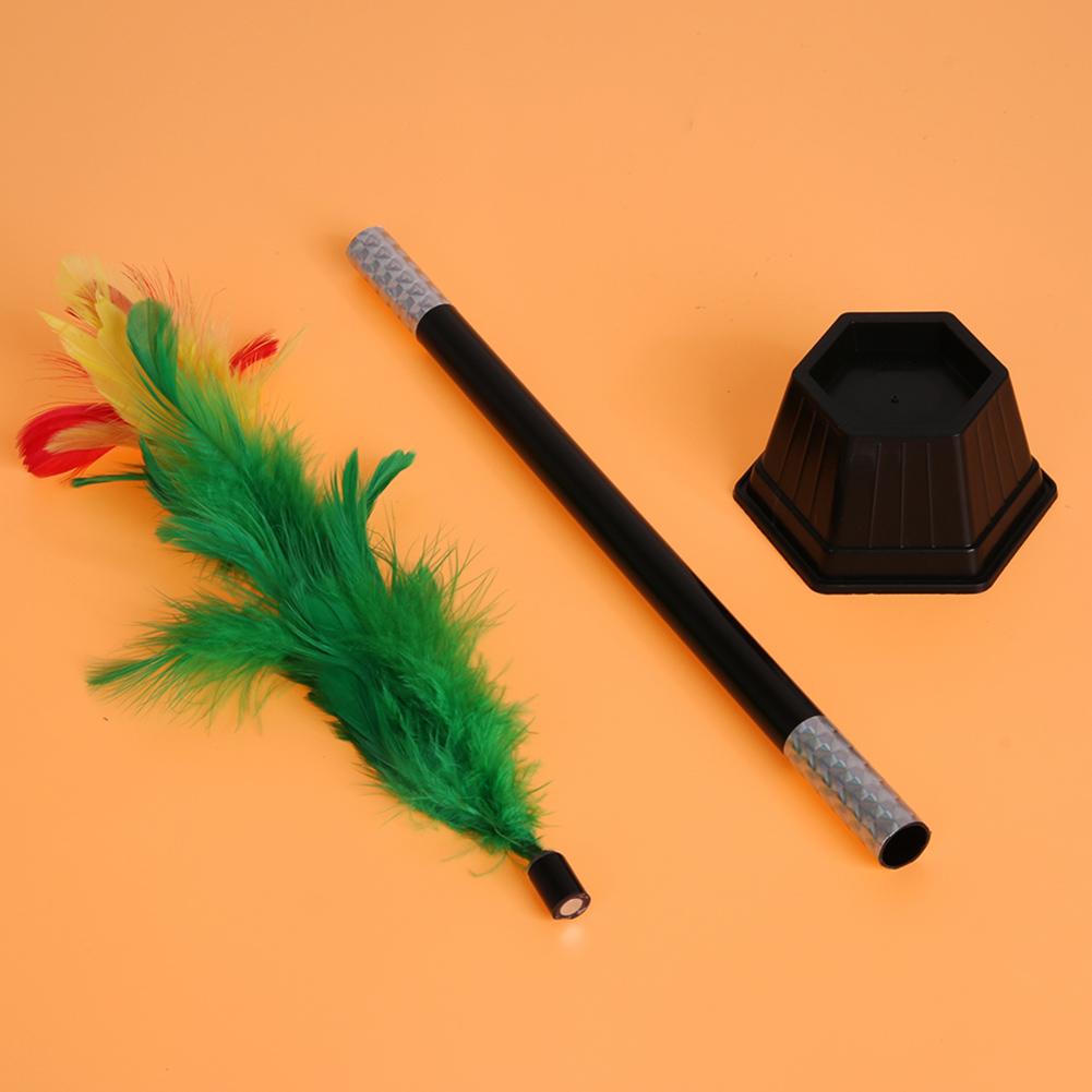 Easy Magic Tricks Toys Funny Appearing Flower in Pot From Wand /Stick Comedy Vanishing Magic Tricks Toys Ideal Gift for Birthday
