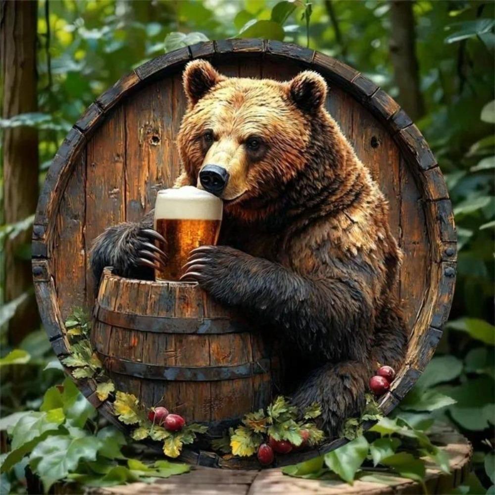 Vintage Metal Tin Sign Beer Decor Wall Art