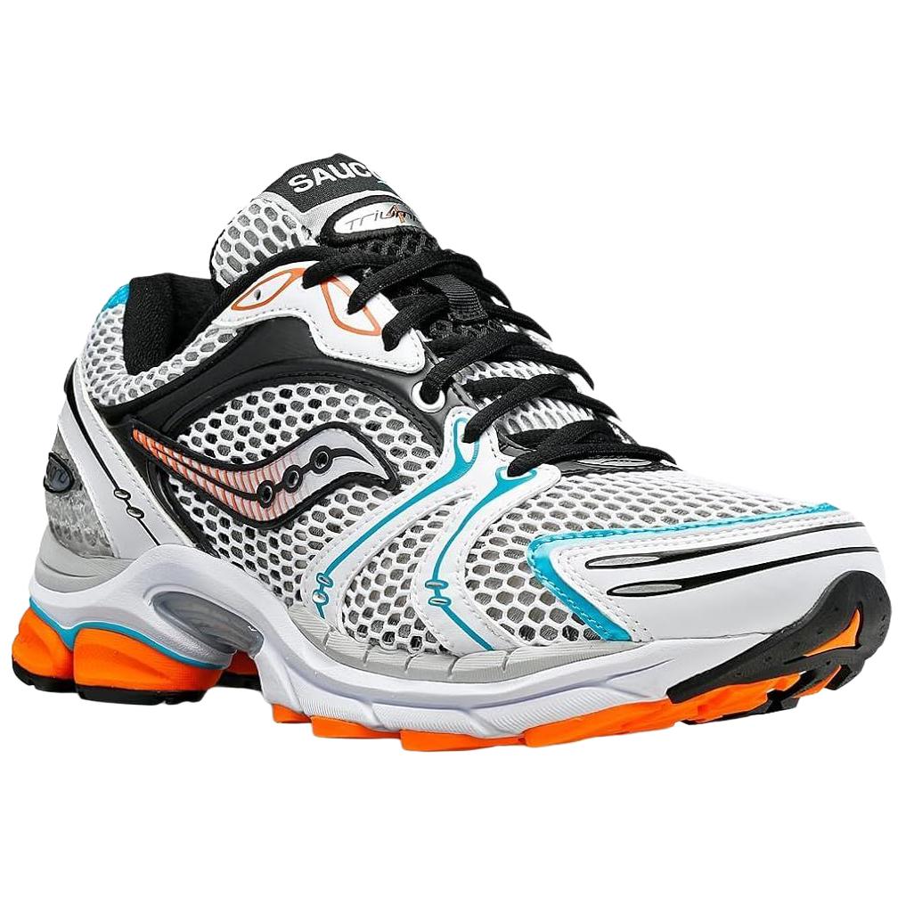 SAUCONY ProGrid Triumph 4 Weiß Blau Orange Herren Sneaker Silber S70704-4