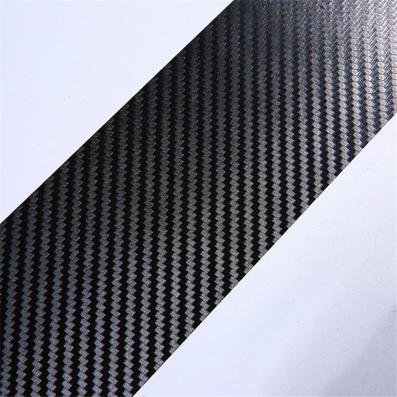 4ks/sada Univerzální samolepky na auto Samolepky na auto na prahu proti poškrábání Carbon Fiber Auto Stickers