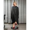 1pc Barber Cape Professional Large Hair Cutting Cape With Snap Closure, Unisex Adults Black Haircut Salon Cape Hairdresser Styling Cape