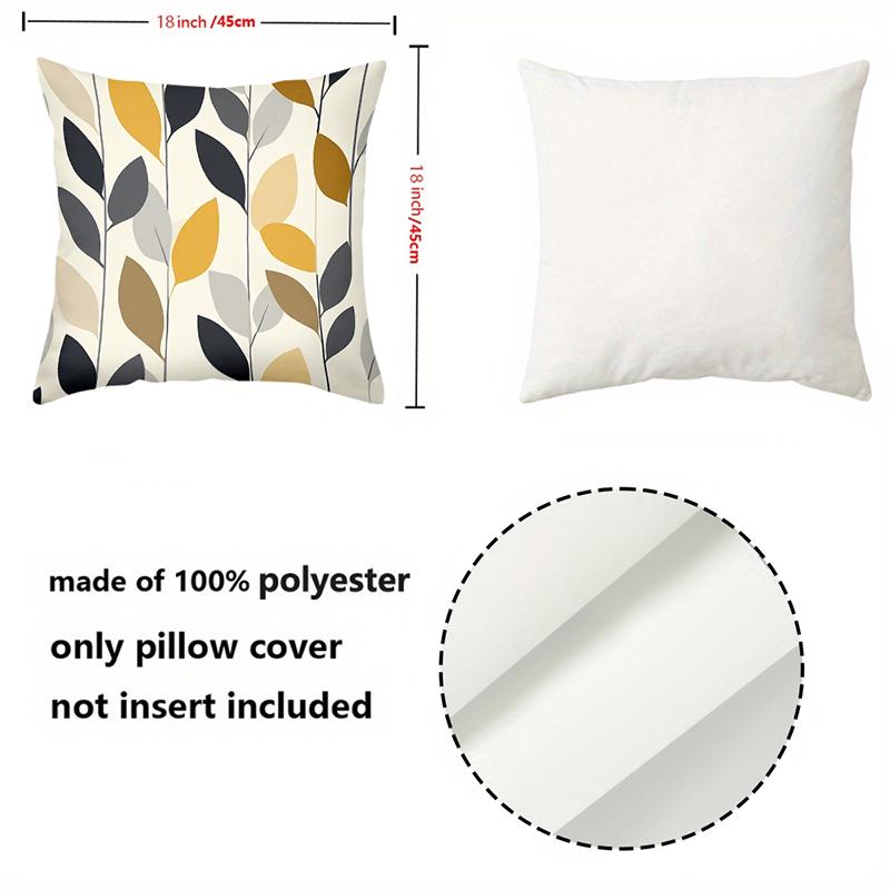 1 Pieces Modern Leaf Pattern Throw Pillow Cushions Set Polyester pillowcase, sofa decorative cushion cov Headboard Pillow