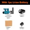 4200W 388VF 6 Speed Industry Cordless Air Blower Cleaning Sweeper Garden Tool With 2 Battery Snow Blower Dust Leaf Collector