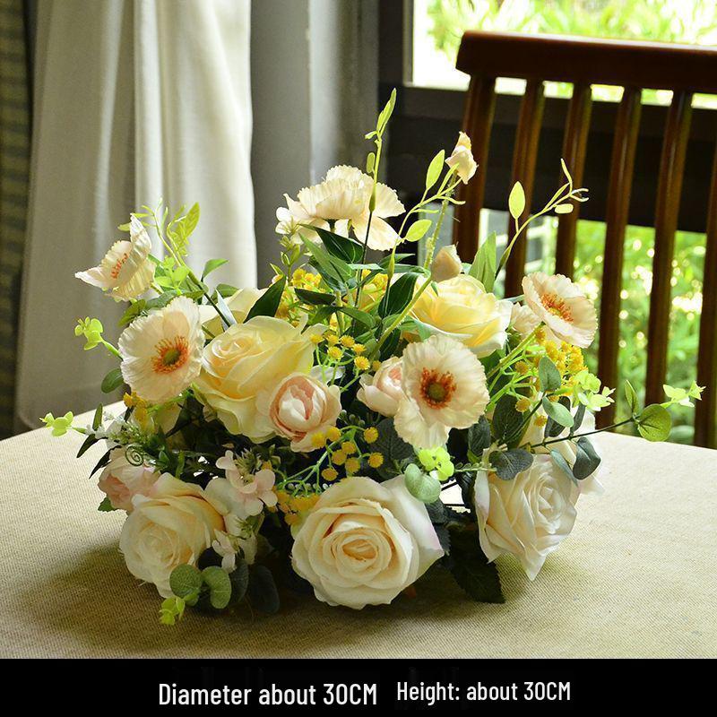 Japanese-Style Floral Art Decor: Bedside and Dining Table Arrangement