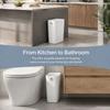 2PCS Without Lid Small Trash Can Holding Hole Indoor Waste Basket Mini Garbage Bin  Living Room