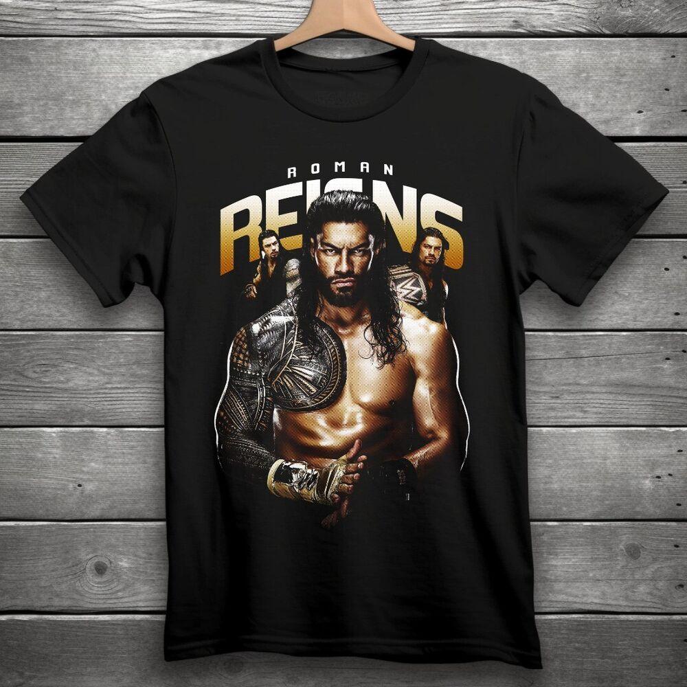 Черная футболка для рестлинга Roman Reigns S-3XL WWE Унисекс XL