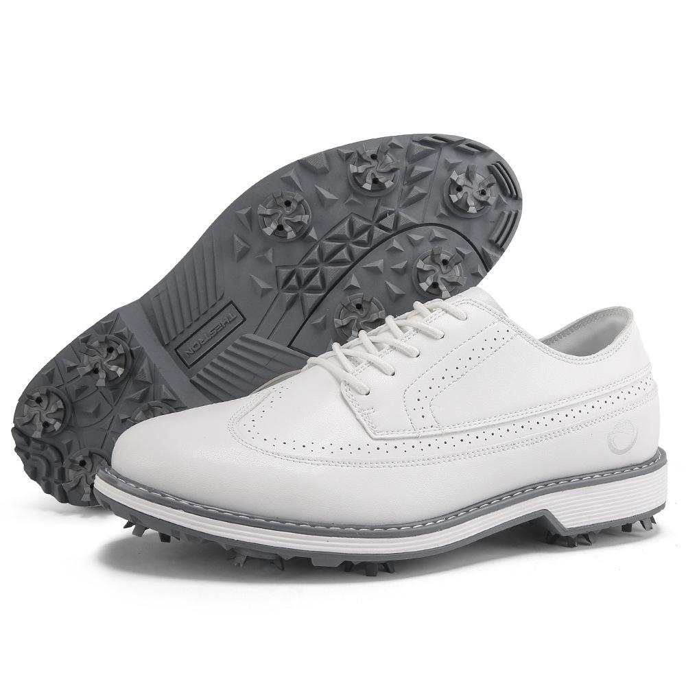 Men's Non-slip Spiked Golf Shoes - Outdoor Sports Casual with Embroidery