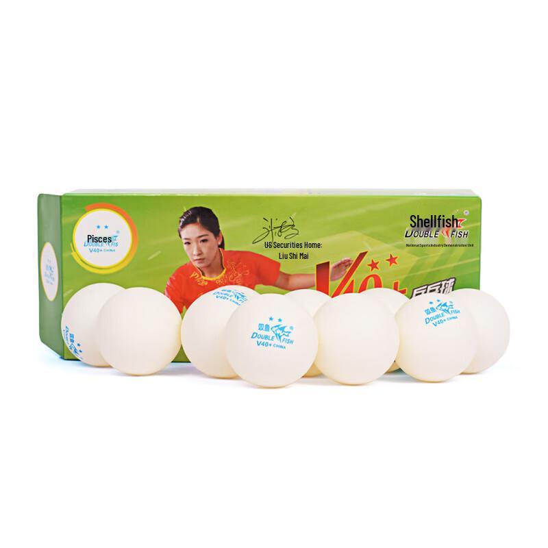 DOUBLE FISH V40+ 2-stjärniga träningsbordtennisbollar