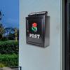 Drop Box Newspaper Holder Post Wall Hanging Mail for Outside House Garden
