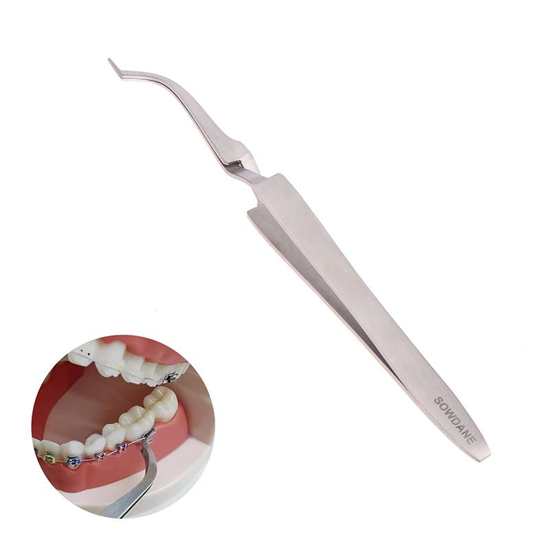 1 Stück Zahnärztliche Kieferorthopädische Posterior Bukkalröhrchen Klebezange Brackets Halter Ortho Bracket Platzierer Edelstahl Zahnärztliches Werkzeug