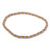 Yhpup 3/4/5/6 MM Stainless Steel Beads Daily Handmade Elastic Bracelet Bangle Waterproof Wrist Wholesale Gold Color Jewelry Men
