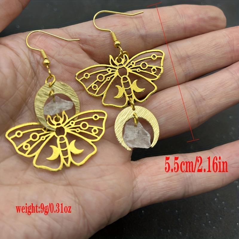 Luna Moth Earrings Butterfly Earrings Celestial Earrings Bohemia Earrings