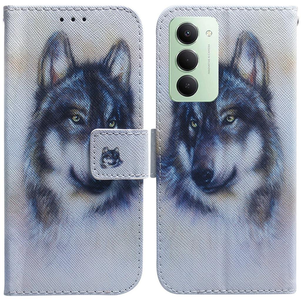 For Xiaomi Redmi 15 5G (Global) (169mm) Wallet Case Pattern Print Leather Phone Cover