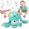 Running Crawling Octopus Toy Interactive Sound Music Lights