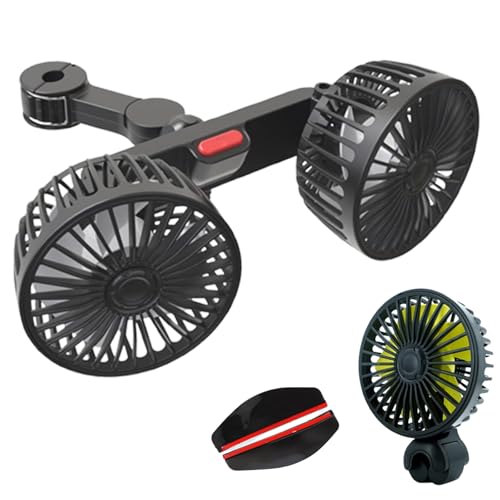 

Car Fan, Backseat Car Fan, USB, Car Blower, Back Air Blower, 3 Level Air чорний