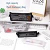 Transparent Mesh Nylon Pencil Case - Triangle Student Stationery Bag