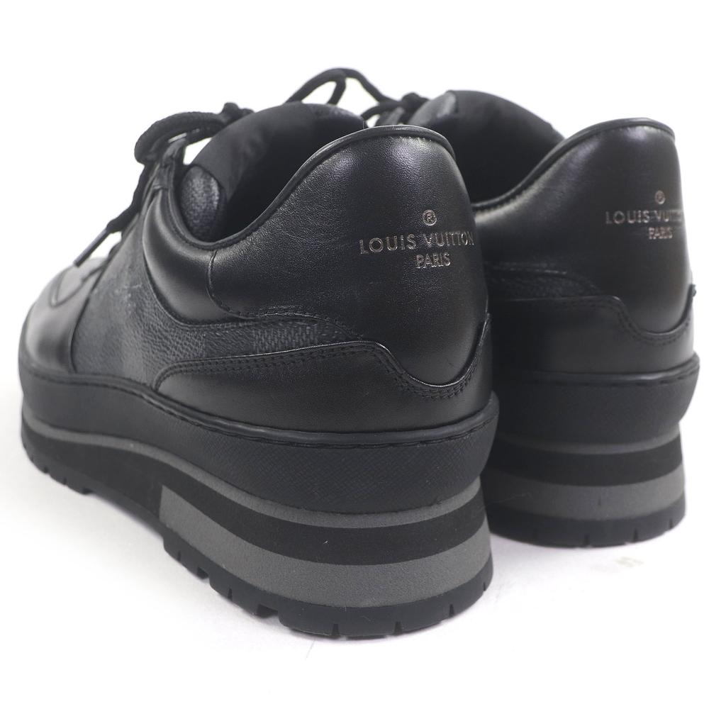 Ausgezeichnete LOUIS VUITTON Low-Cut-Sneaker Harlem-Linie Richelieu Damier Gebraucht