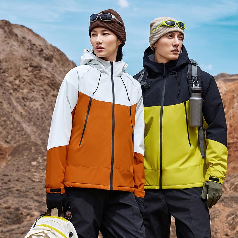 Sports Outdoor Jacket Men's Thickened Hooded Velvet Jacket Couple Jacket Sports Casual