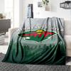 Minnesota Wild Print Flannel Blanket High Quality Warm Comfortable Cover for All Seasons Perfect for Gifts Home Decor