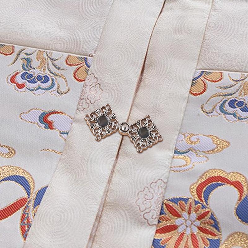 1Pc Scarf Clasp DIY Jeans Waist Button Sewing Hanfu Buckle Reduce Waist Chinese Knot Buttons Retro Women Fashion