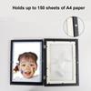 Wooden Photo Frame Table Oil Painting Storage Box Kids Art Frames Children Flip Diy Photo Frame