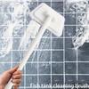 Sponges Shower Cleaning Brush, Handle with Interchangeable Heads - Detachable Floor And Wall Scrubbing Brush