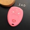 ZAD silicone rubber car key cover case set for Buick for GMC for Chevrolet for Cadillac PONTIAC SATURN Aura Impala 4 button key