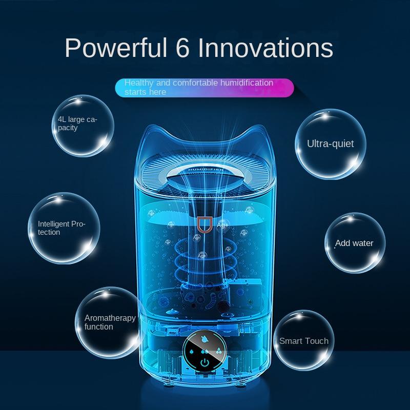 4L Großraum Ultraschall Luftbefeuchter Ätherisches Öl Aroma Diffusor Haushalt USB Humidificador Raum Nebelreiniger Desktop