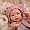 40CM Cloth Body Reborn Baby Doll For Girl Bebe Lifelike Reborn Doll Soft Baby Girl Doll No Hair High Quality Bebe Dolls