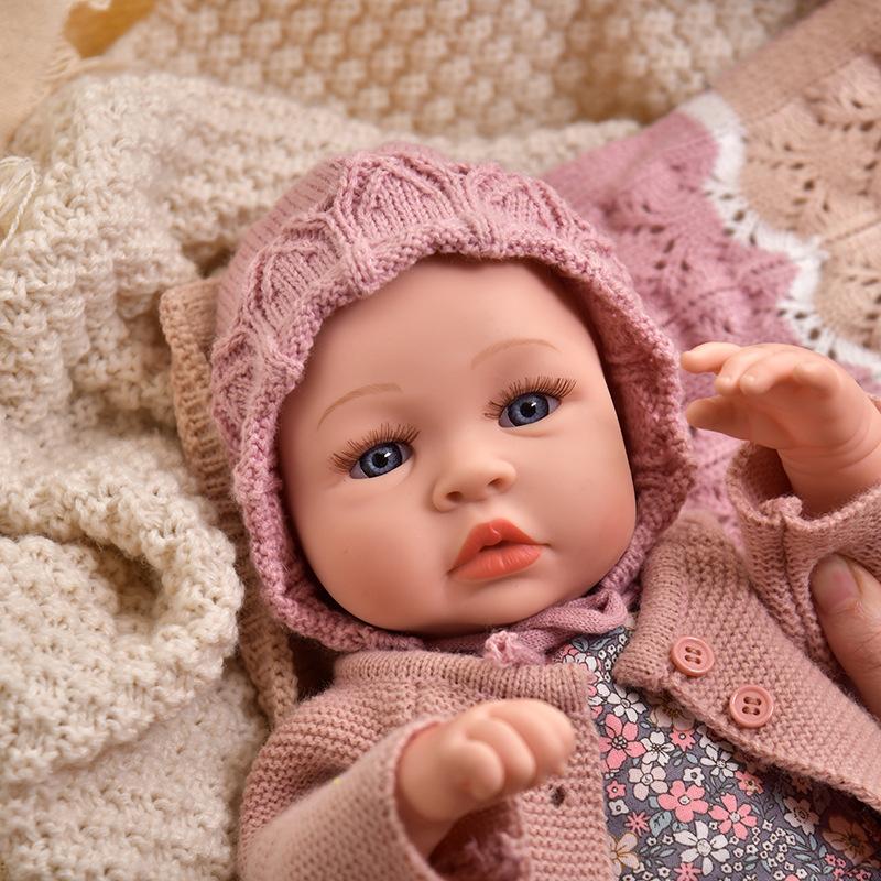 40CM Cloth Body Reborn Baby Doll For Girl Bebe Lifelike Reborn Doll Soft Baby Girl Doll No Hair High Quality Bebe Dolls