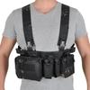 Tactical Vest CS Match Wargame Military Gear Pack Outdoor Camping Nylon Chest Rig Vest Fit Airsoft Hunting Apparel Accessories