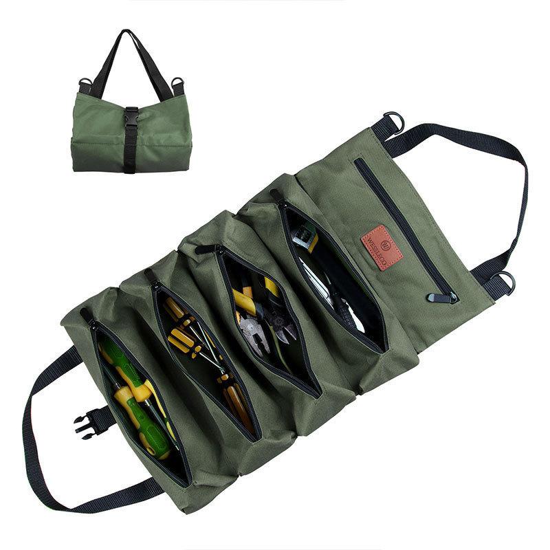Portable Car Canvas Tool Bag Electrician Hardware Tool Bag Car Repair Tool Storage Bag
