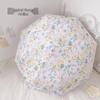 XuQing Floral 8-Rib Folding UV Protection Umbrella