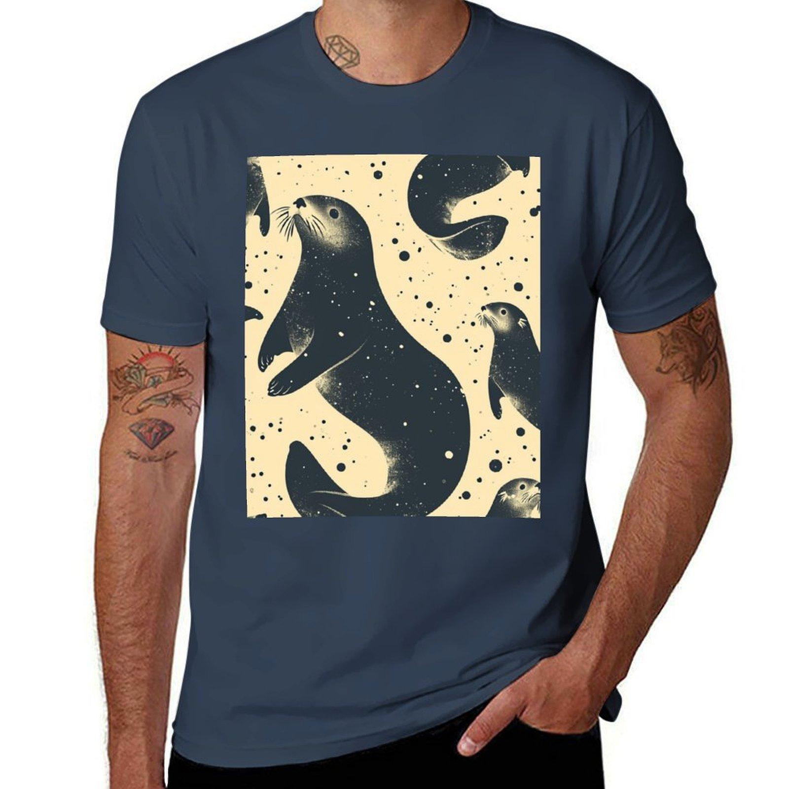 Sea Lion Tshirt Large Size Short Sleeve Tshirt S