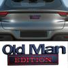 Oldman Edition 3D Emblem | Old Man Edition Car Sticker | Funny 3D Metal