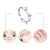 New 925 Sterling Silver Women Ring Fashion Cute Pet Pink Cat Ear Paw Adjustable Rings Jewelry Anniversary Gift