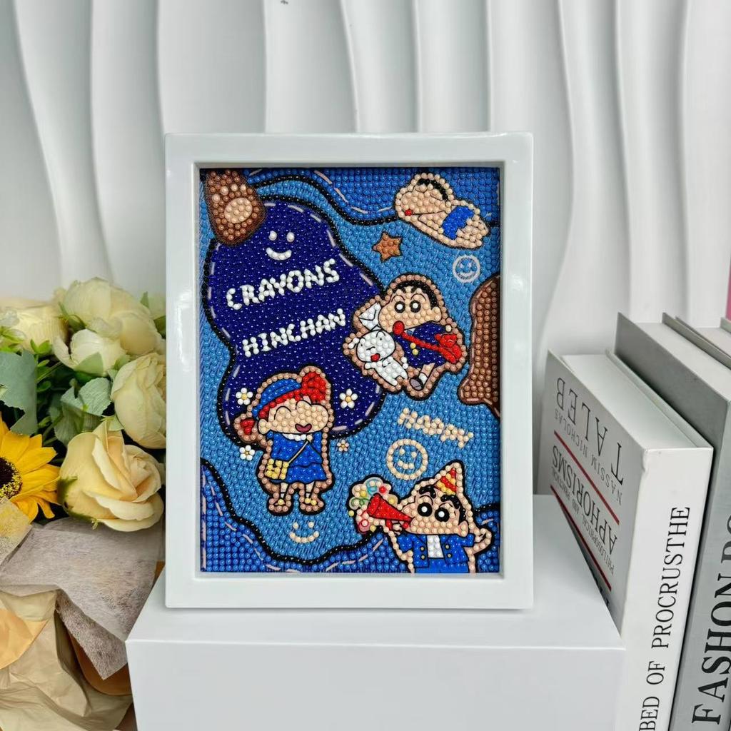 Children'S Diamond Painting Framed Handmade Diy Material Bag Sanrio Diamond Paste Painting Concentration Toy