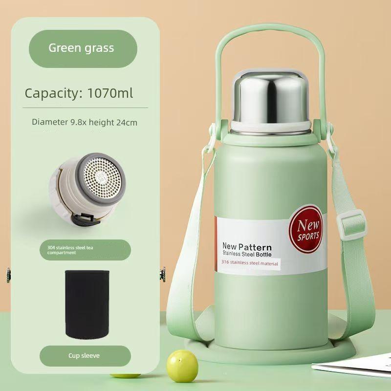 Stainless Steel 316 Large Capacity Vacuum Cup for Male and Female Students Good-looking Tea Cup Portable Car Outdoor Kettle